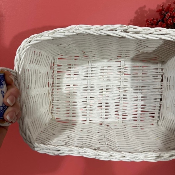 Vintage basket with porcelain handles - Picture 10 of 12